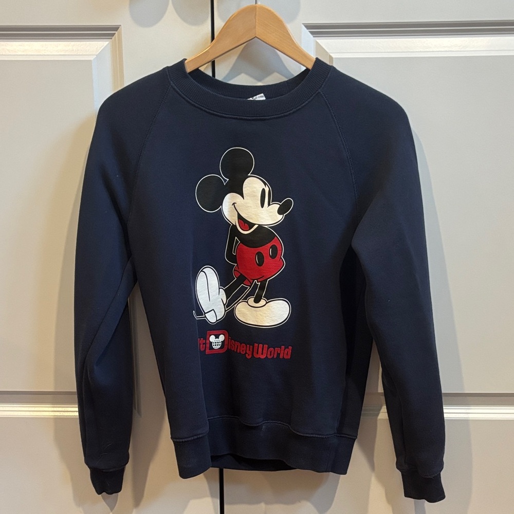 Disney Dark Blue Mickey Mouse Crew Neck Sweater